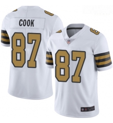 Saints 87 Jared Cook White Men Stitched Football Limited Rush Jersey Saints 87 Jared Cook White Men Stitched Football Limited Rush Jersey