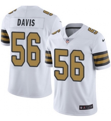 Nike Saints #56 DeMario Davis White Youth Stitched NFL Limited Rush Jersey Nike Saints #56 DeMario Davis White Youth Stitched NFL Limited Rush Jersey
