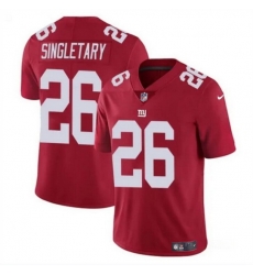 Men New York Giants 26 Devin Singletary Red Vapor Untouchable Limited Stitched Jersey Men New York Giants 26 Devin Singletary Red Vapor Untouchable Limited Stitched Jersey