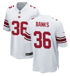 Men New York Giants 36 Deonte Banks White 2023 Draft Stitched Game Jersey Men New York Giants 36 Deonte Banks White 2023 Draft Stitched Game Jersey