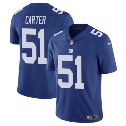 Men New York Giants 51 Abdul Carter Blue 2025 Vapor Untouchable Limited Stitched Jersey