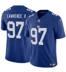 Men New York Giants 97 Dexter Lawrence II Blue 2025 F U S E  Vapor Untouchable Limited Stitched Jersey
