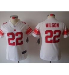 Women NEW New York Giants 22 Wilson White Jerseys Women NEW New York Giants 22 Wilson White Jerseys