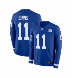 Youth Nike New York Giants 11 Phil Simms Limited Royal Blue Therma Long Sleeve NFL Jersey Youth Nike New York Giants 11 Phil Simms Limited Royal Blue Therma Long Sleeve NFL Jersey