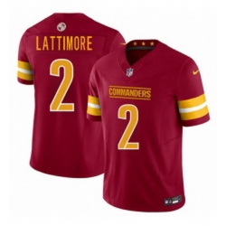 Men Washington Commanders 2 Marshon Lattimore Burgundy 2025 FUSE Vapor Limited Football Stitched Jersey