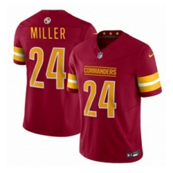 Men Washington Commanders 24 Von Miller Burgundy 2025 FUSE Vapor Limited Football Stitched Jersey