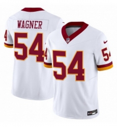 Men Washington Commanders 54 Bobby Wagner White 2025 FUSE Throwback Vapor Limited Football Stitched Jersey