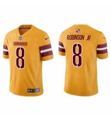 Men Washington Commanders 8 Brian Robinson Jr Yellow Vapor Limited Stitched Jersey Men Washington Commanders 8 Brian Robinson Jr Yellow Vapor Limited Stitched Jersey