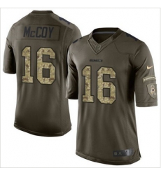 Nike Washington Redskins #16 Colt McCoy Green Men 27s Stitched NFL Limited Salute to Service Jersey