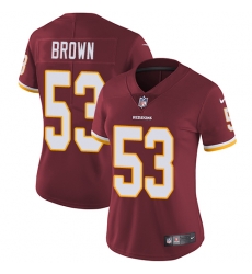 Nike Redskins #53 Zach Brown Burgundy Red Team Color Womens Stitched NFL Vapor Untouchable Limited Jersey Nike Redskins #53 Zach Brown Burgundy Red Team Color Womens Stitched NFL Vapor Untouchable Limited Jersey