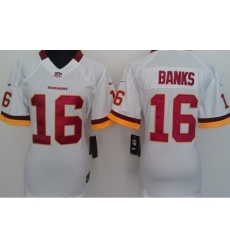 Women Nike Washington Redskins 16 Banks White NFL Jersey Women Nike Washington Redskins 16 Banks White NFL Jersey