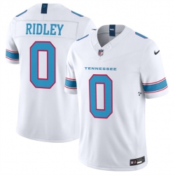 Men Tennessee Titans  0 Calvin Ridley White 2026 F U S E  Vapor Limited Stitched Football Jersey