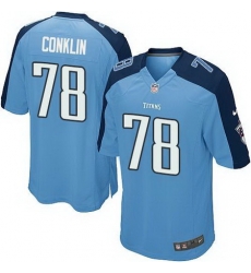 Nike Titans #78 Jack Conklin Light Blue Team Color Youth Stitched NFL Elite Jersey Nike Titans #78 Jack Conklin Light Blue Team Color Youth Stitched NFL Elite Jersey
