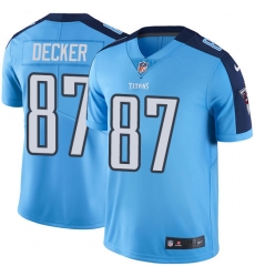 Nike Titans #87 Eric Decker Light Blue Youth Stitched NFL Limited Rush Jersey Nike Titans #87 Eric Decker Light Blue Youth Stitched NFL Limited Rush Jersey