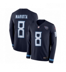 Youth Nike Tennessee Titans 8 Marcus Mariota Limited Navy Blue Therma Long Sleeve NFL Jersey Youth Nike Tennessee Titans 8 Marcus Mariota Limited Navy Blue Therma Long Sleeve NFL Jersey