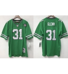 Men New York Jets 31 Aaron Glenn Green 1994 Throwback Stitched Jersey