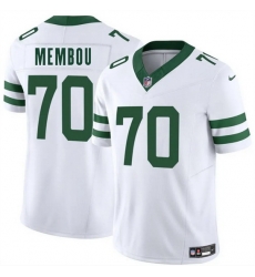 Men New York Jets 70 Armand Membou White 2025 Draft F U S E  Vapor Untouchable Limited Stitched Jersey