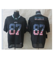 Nike New York Jets 87 Eric Decker Black Elite USA Flag Fashion NFL Jersey Nike New York Jets 87 Eric Decker Black Elite USA Flag Fashion NFL Jersey