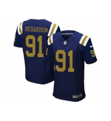 Nike New York Jets 91 Sheldon Richardson Blue Elite Alternate NFL Jersey Nike New York Jets 91 Sheldon Richardson Blue Elite Alternate NFL Jersey