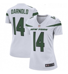 Womens New York Jets 14 Sam Darnold Nike White Player Game Jersey Womens New York Jets 14 Sam Darnold Nike White Player Game Jersey
