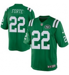 Nike Jets #22 Matt Forte Green Youth Stitched NFL Elite Rush Jersey Nike Jets #22 Matt Forte Green Youth Stitched NFL Elite Rush Jersey