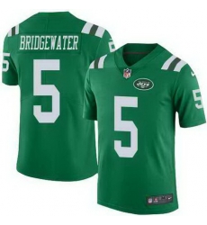 Nike Jets 5 Teddy Bridgewater Green Youth Color Rush Limited Jersey Nike Jets 5 Teddy Bridgewater Green Youth Color Rush Limited Jersey