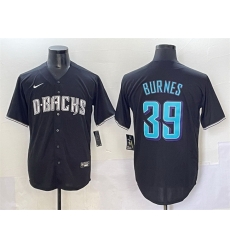 Men Arizona Diamondbacks 39 Corbin Burnes Black Stitched Baseball Jersey