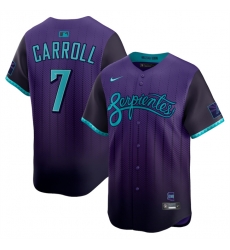 Men Arizona Diamondbacks ACTIVE PLAYER Custom Purple 2025 City Connect Limited Stitched Baseball Jersey