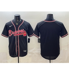 Men Atlanta Braves Blank 2026 Fashion Replica Black Out Stitched Baseball Jersey Men Atlanta Braves Blank 2026 Fashion Replica Black Out Stitched Baseball Jersey