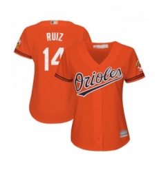 Womens Baltimore Orioles 14 Rio Ruiz Replica Orange Alternate Cool Base Baseball Jersey Womens Baltimore Orioles 14 Rio Ruiz Replica Orange Alternate Cool Base Baseball Jersey