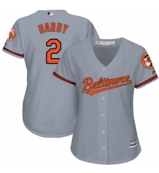 Womens Majestic Baltimore Orioles 2 JJ Hardy Authentic Grey Road Cool Base MLB Jersey Womens Majestic Baltimore Orioles 2 JJ Hardy Authentic Grey Road Cool Base MLB Jersey