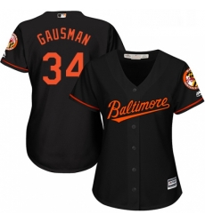 Womens Majestic Baltimore Orioles 34 Kevin Gausman Replica Black Alternate Cool Base MLB Jersey Womens Majestic Baltimore Orioles 34 Kevin Gausman Replica Black Alternate Cool Base MLB Jersey