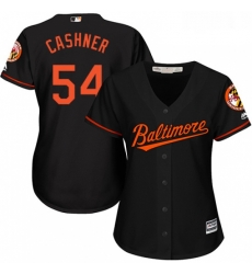 Womens Majestic Baltimore Orioles 54 Andrew Cashner Replica Black Alternate Cool Base MLB Jersey Womens Majestic Baltimore Orioles 54 Andrew Cashner Replica Black Alternate Cool Base MLB Jersey