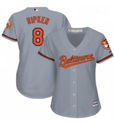 Womens Majestic Baltimore Orioles 8 Cal Ripken Replica Grey Road Cool Base MLB Jersey Womens Majestic Baltimore Orioles 8 Cal Ripken Replica Grey Road Cool Base MLB Jersey