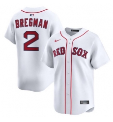 Men Boston Red Sox 2 Alex Bregman White 2024 Home Limited Stitched Baseball Jersey