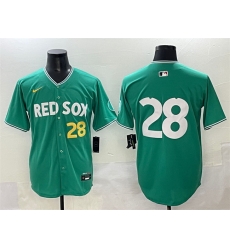 Men Boston Red Sox 28 Kristian Campbell Green 2025 City Connect Limited Stitched Baseball Jersey