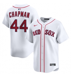 Men Boston Red Sox 44 Aroldis Chapman White 2025 Home Limited Stitched Baseball Jersey