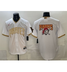 Men Pittsburgh Pirates Team Big Logo White 2026 City Connect Stadium Stitched Baseball Jersey Men Pittsburgh Pirates Team Big Logo White 2026 City Connect Stadium Stitched Baseball Jersey