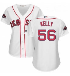 Womens Majestic Boston Red Sox 56 Joe Kelly Authentic White Home 2018 World Series Champions MLB Jersey Womens Majestic Boston Red Sox 56 Joe Kelly Authentic White Home 2018 World Series Champions MLB Jersey