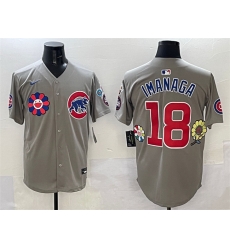 Men Chicago Cubs 18 Sh u014Dta Imanaga Gray 2025 Tokyo Series Limited Stitched Baseball Jersey Men Chicago Cubs 18 Sh u014Dta Imanaga Gray 2025 Tokyo Series Limited Stitched Baseball Jersey
