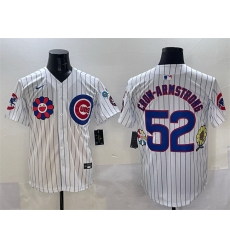 Men Chicago Cubs 52 Pete Crow Armstrong White 2025 Tokyo Series Limited Stitched Baseball Jersey