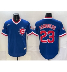 Men Chicago Cubs Ryne Sandberg Royal 150th Anniversary Throwback Vapor Limited Stitched Baseball Jersey Men Chicago Cubs Ryne Sandberg Royal 150th Anniversary Throwback Vapor Limited Stitched Baseball Jersey