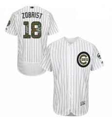 Mens Majestic Chicago Cubs 18 Ben Zobrist Authentic White 2016 Memorial Day Fashion Flex Base MLB Jersey Mens Majestic Chicago Cubs 18 Ben Zobrist Authentic White 2016 Memorial Day Fashion Flex Base MLB Jersey