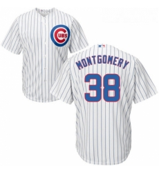 Youth Majestic Chicago Cubs 38 Mike Montgomery Replica White Home Cool Base MLB Jersey Youth Majestic Chicago Cubs 38 Mike Montgomery Replica White Home Cool Base MLB Jersey