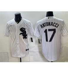 Men Chicago White Sox 17 Sam Antonacci White Home Stitched Baseball Jersey Men Chicago White Sox 17 Sam Antonacci White Home Stitched Baseball Jersey
