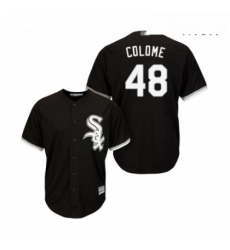 Mens Chicago White Sox 48 Alex Colome Replica Black Alternate Home Cool Base Baseball Jersey Mens Chicago White Sox 48 Alex Colome Replica Black Alternate Home Cool Base Baseball Jersey