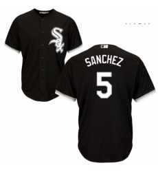 Mens Majestic Chicago White Sox 5 Yolmer Sanchez Replica Black Alternate Home Cool Base MLB Jersey Mens Majestic Chicago White Sox 5 Yolmer Sanchez Replica Black Alternate Home Cool Base MLB Jersey