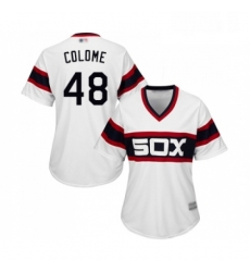 Womens Chicago White Sox 48 Alex Colome Replica White 2013 Alternate Home Cool Base Baseball Jersey Womens Chicago White Sox 48 Alex Colome Replica White 2013 Alternate Home Cool Base Baseball Jersey