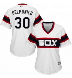 Womens Majestic Chicago White Sox 30 Nicky Delmonico Replica White 2013 Alternate Home Cool Base MLB Jersey Womens Majestic Chicago White Sox 30 Nicky Delmonico Replica White 2013 Alternate Home Cool Base MLB Jersey