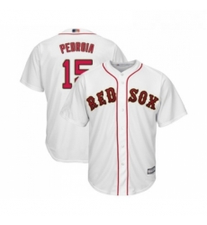 Youth Boston Red Sox 15 Dustin Pedroia Authentic White 2019 Gold Program Cool Base Baseball Jersey Youth Boston Red Sox 15 Dustin Pedroia Authentic White 2019 Gold Program Cool Base Baseball Jersey
